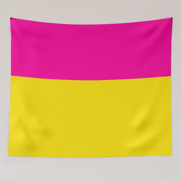 Item preview, Bold Vivid Neon Pink and Yellow Colorblock designed and sold by Deutschic.