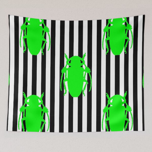 Item preview, halloween black stripes beetle green designed and sold by Gossip Rag.