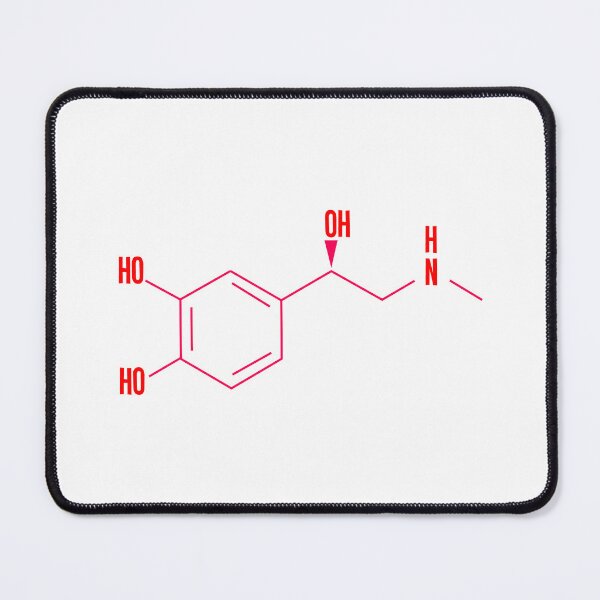 Item preview, adrenaline chemical structure designed and sold by FunkyArtWorld.