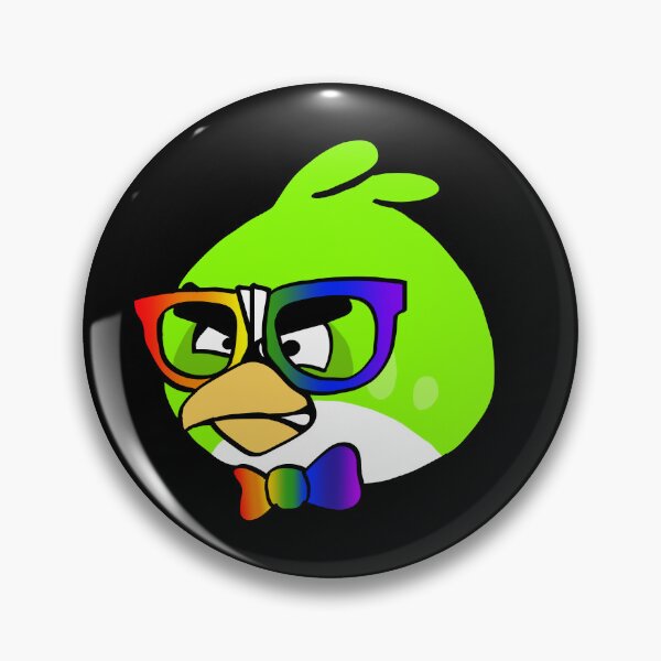 Item preview, Nerdy Bird with Pride colors designed and sold by acupandspoonie.