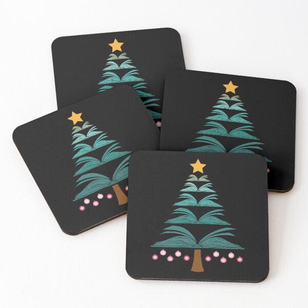 Item preview, Book Christmas Tree Librarian Teacher Book Lover  designed and sold by ArtMeetsPizza.