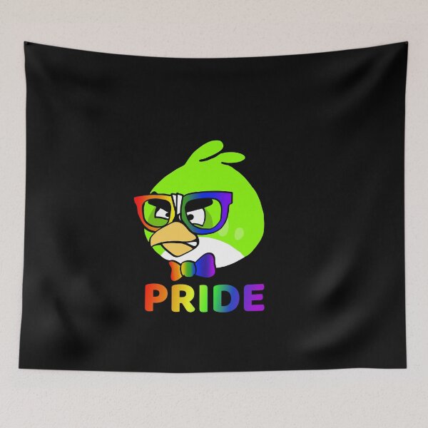 Item preview, Nerdy Bird Pride Black Letters designed and sold by acupandspoonie.