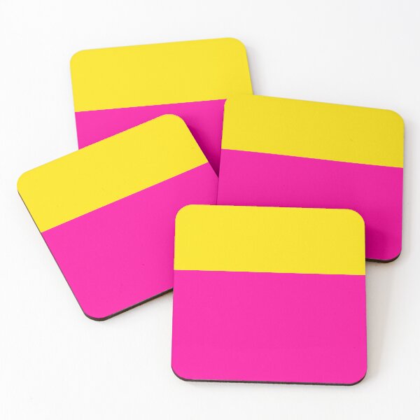 Item preview, Bold Vivid Yellow and Neon Pink Colorblock designed and sold by Deutschic.