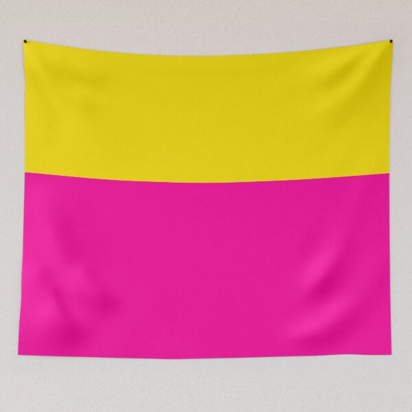 Item preview, Bold Vivid Yellow and Neon Pink Colorblock designed and sold by Deutschic.