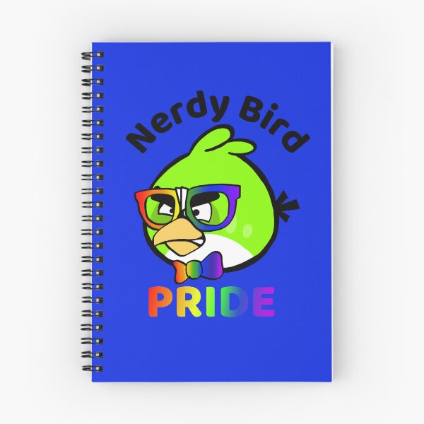 Item preview, Blue Nerdy Bird Pride Black Letters designed and sold by acupandspoonie.