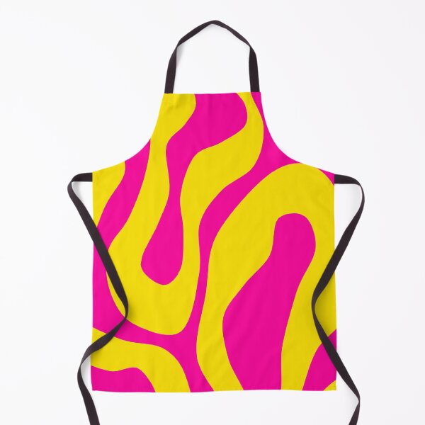 Item preview, Bold Vivid Swirl Pattern in Yellow and Neon Pink designed and sold by Deutschic.