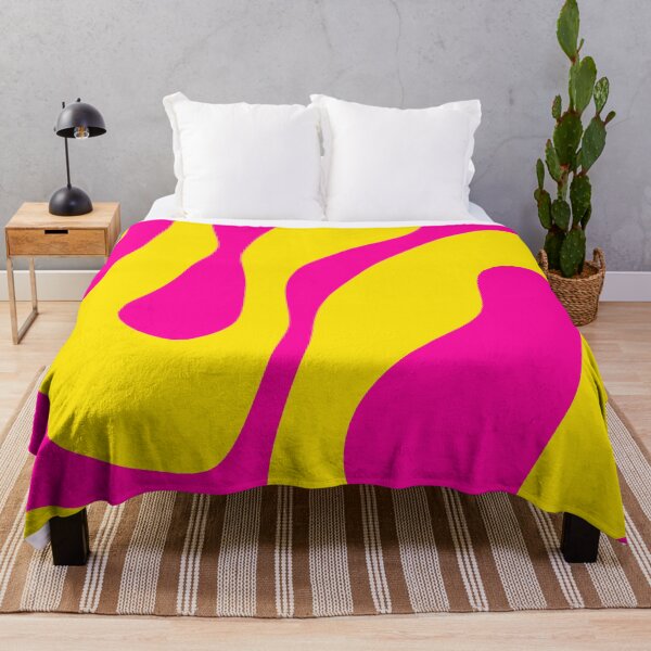 Item preview, Bold Vivid Swirl Pattern in Yellow and Neon Pink designed and sold by Deutschic.