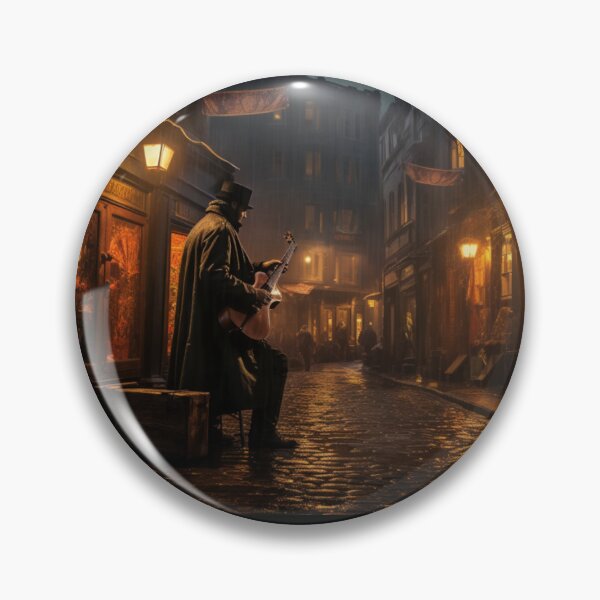 Item preview, Victorian Street Musician At Night Victorian Inspired Art  designed and sold by CDC40.