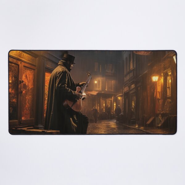 Item preview, Victorian Street Musician At Night Victorian Inspired Art  designed and sold by CDC40.