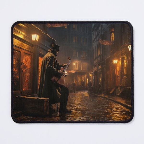 Item preview, Victorian Street Musician At Night Victorian Inspired Art  designed and sold by CDC40.