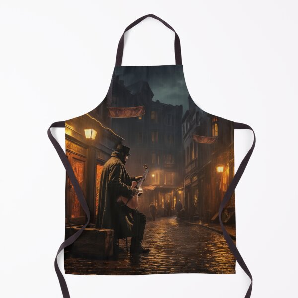 Item preview, Victorian Street Musician At Night Victorian Inspired Art designed and sold by CDC40.