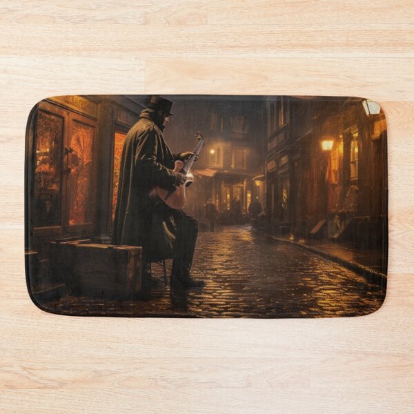 Item preview, Victorian Street Musician At Night Victorian Inspired Art  designed and sold by CDC40.