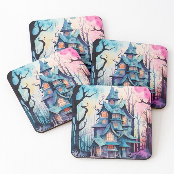 Item preview, Spooky Cottage in the Swamp - Watercolor designed and sold by RaineDDesigns.