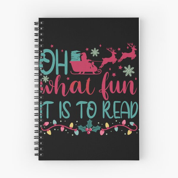 Item preview, Oh What Fun it is to Read Books Christmas Gift Librarian Teacher  designed and sold by ArtMeetsPizza.