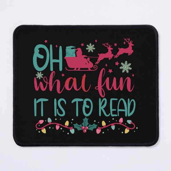 Item preview, Oh What Fun it is to Read Books Christmas Gift Librarian Teacher  designed and sold by ArtMeetsPizza.