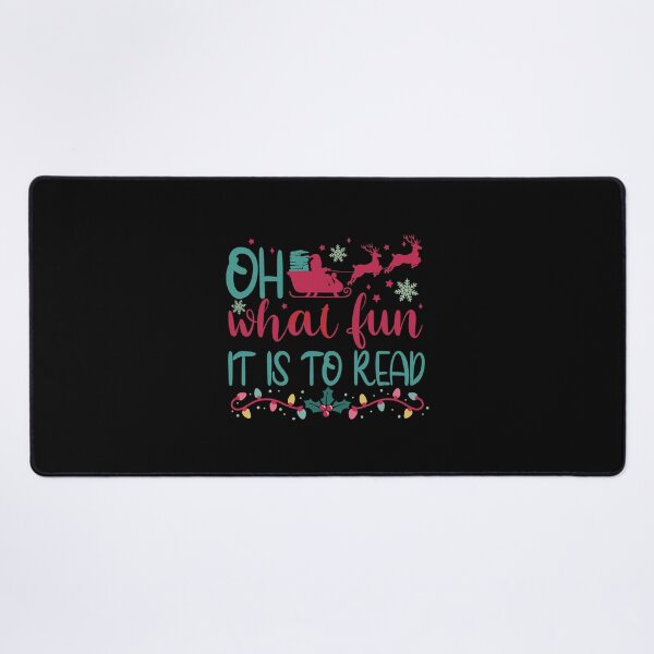 Item preview, Oh What Fun it is to Read Books Christmas Gift Librarian Teacher designed and sold by ArtMeetsPizza.
