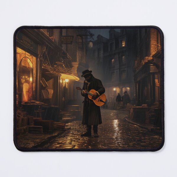 Item preview, Victorian Street Musician At Night Victorian Inspired Art designed and sold by CDC40.