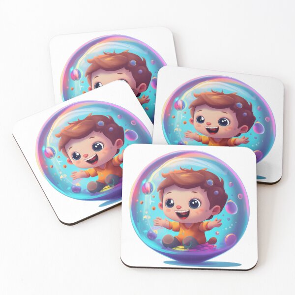 Item preview, Cute Little Boy in the Water Bubble designed and sold by Witty-Whimsy.