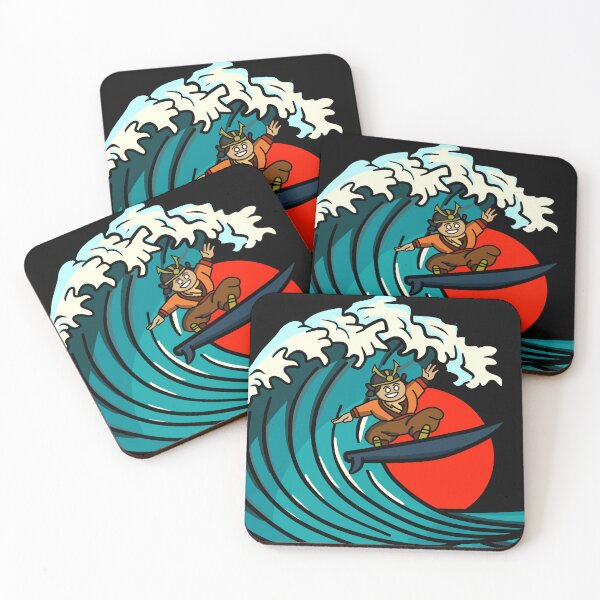 Item preview, The Surfing Samuri, Inspired by Japanese Wave Art  designed and sold by Fr0mtheMachine.
