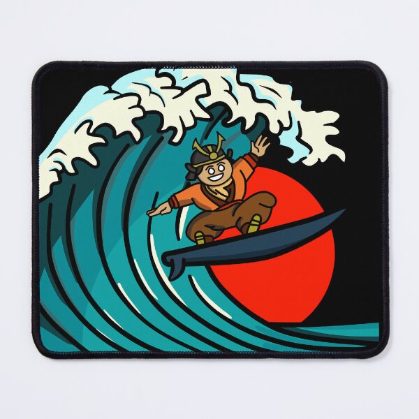 Item preview, The Surfing Samuri, Inspired by Japanese Wave Art  designed and sold by Fr0mtheMachine.