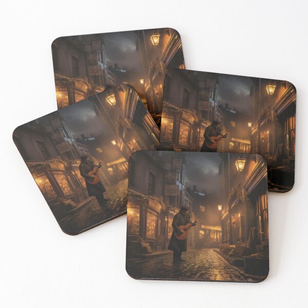 Item preview, Victorian Street Musician At Night Victorian Inspired Art  designed and sold by CDC40.