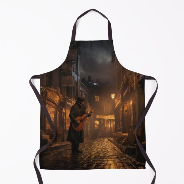 Item preview, Victorian Street Musician At Night Victorian Inspired Art designed and sold by CDC40.