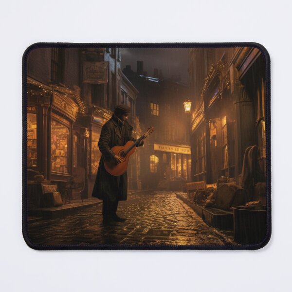 Item preview, Victorian Street Musician At Night Victorian Inspired Art designed and sold by CDC40.
