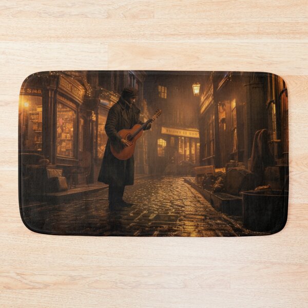 Item preview, Victorian Street Musician At Night Victorian Inspired Art  designed and sold by CDC40.