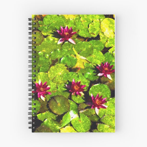 Item preview, Pretty in Fuchsia – Waterlily Pad Impression designed and sold by Georgia Mizuleva.