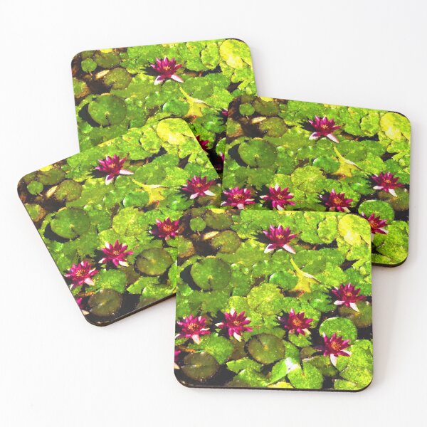 Item preview, Pretty in Fuchsia – Waterlily Pad Impression designed and sold by Georgia Mizuleva.