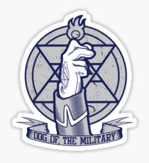 Dog of the Military: Flame Sticker