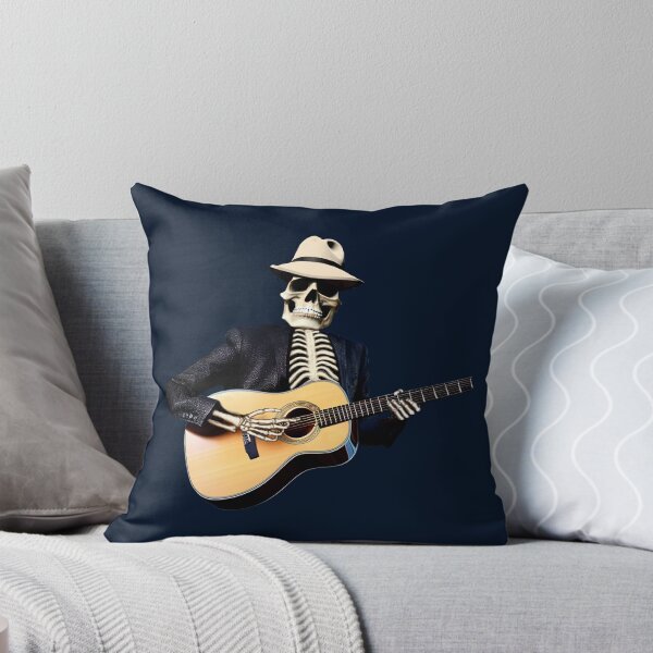Item preview, Skeleton Playing the Guitar, Funny Halloween Skeleton Guitar shirt designed and sold by Danicus666.
