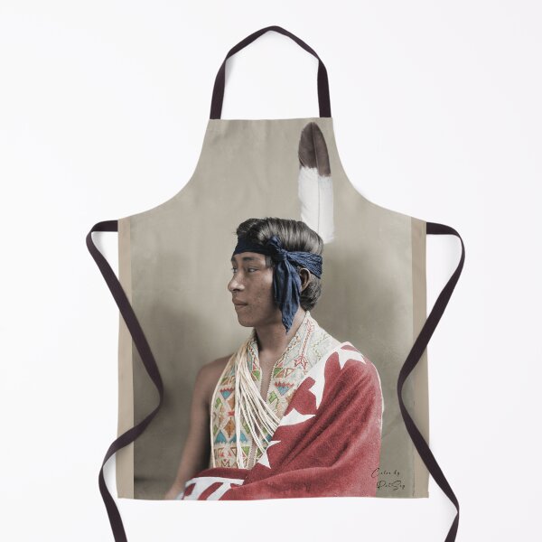 Item preview, Young Native American Man 1895 designed and sold by PatSeg Photos.