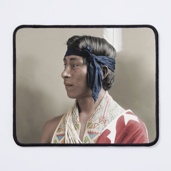 Item preview, Young Native American Man 1895 designed and sold by PatSeg Photos.