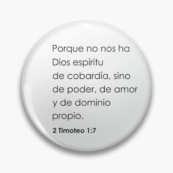 Item preview, 2 Timoteo 1:7, Spanish Bible Verse designed and sold by Aryam Quotes.