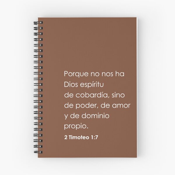 Item preview, 2 Timoteo 1:7, Spanish Bible Verse designed and sold by Aryam Quotes.
