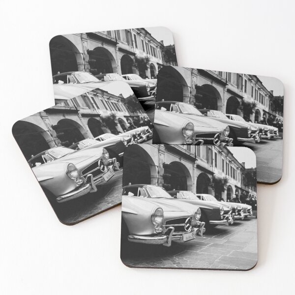 Item preview, Retro Row of Cars (black and white)  designed and sold by CreativeCrazeCo.