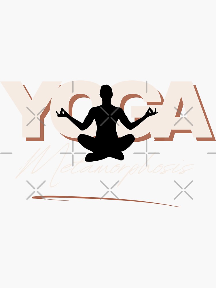 Yoga metamorphosis  Sticker for Sale by ART-SUNRISE