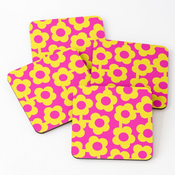 Item preview, Iconic Retro Scandinavian Flowers in Pink and Neon Pink designed and sold by Deutschic.