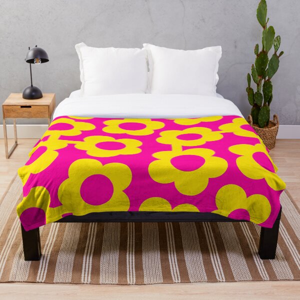 Item preview, Iconic Retro Scandinavian Flowers in Pink and Neon Pink designed and sold by Deutschic.