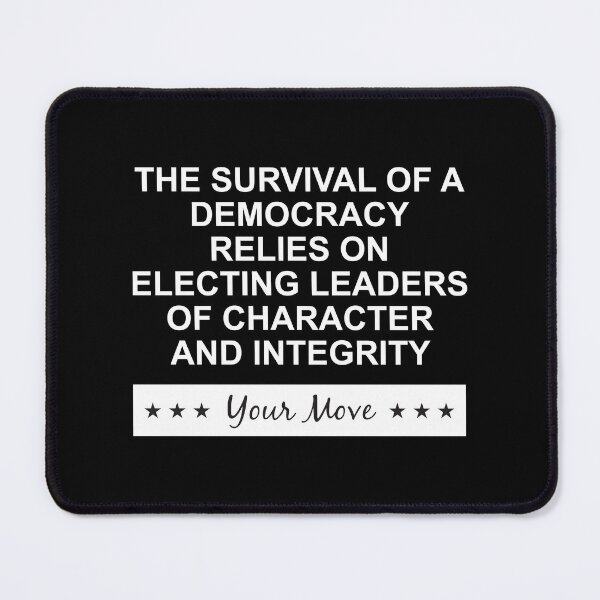 Item preview, The survival of a democracy white designed and sold by Politics-Corner.