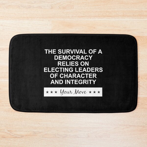 Item preview, The survival of a democracy white designed and sold by Politics-Corner.