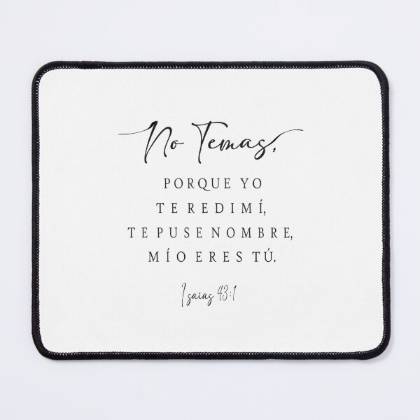 Item preview, Isaias 43 1, Spanish Bible Verse designed and sold by Aryam Quotes.