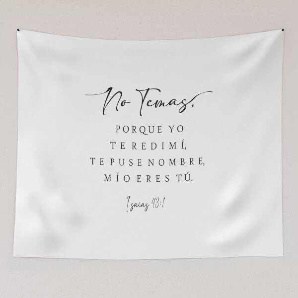 Item preview, Isaias 43 1, Spanish Bible Verse designed and sold by Aryam Quotes.