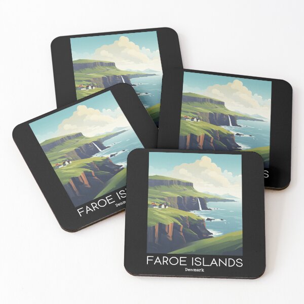 Item preview, A Vintage Travel Illustration of the Faroe Islands - Denmark designed and sold by GoodOldVintage.
