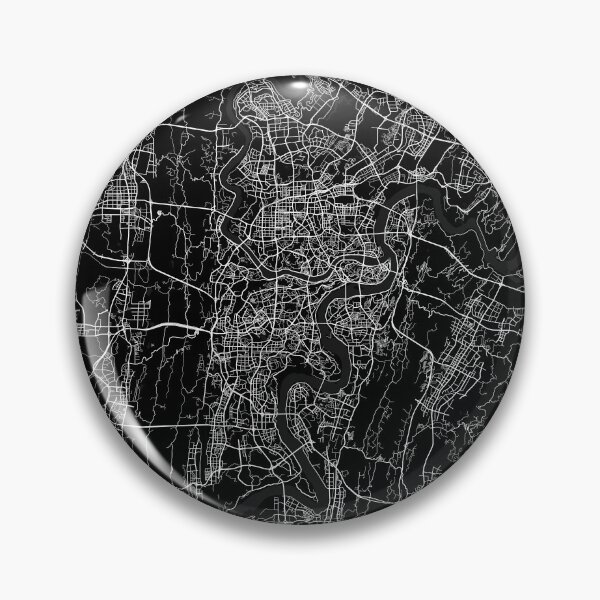 Item preview, Chongqing City Map of China - Full Moon designed and sold by deMAP.