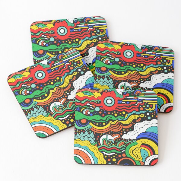Item preview, Gráfico abstracto maximalista colorido designed and sold by Jselz.