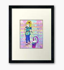 Star Party- blue version Framed Print