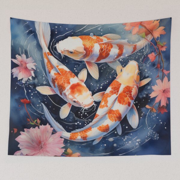 Item preview, Koi fish splashing in the water pisces vibe designed and sold by Extraordinarym.