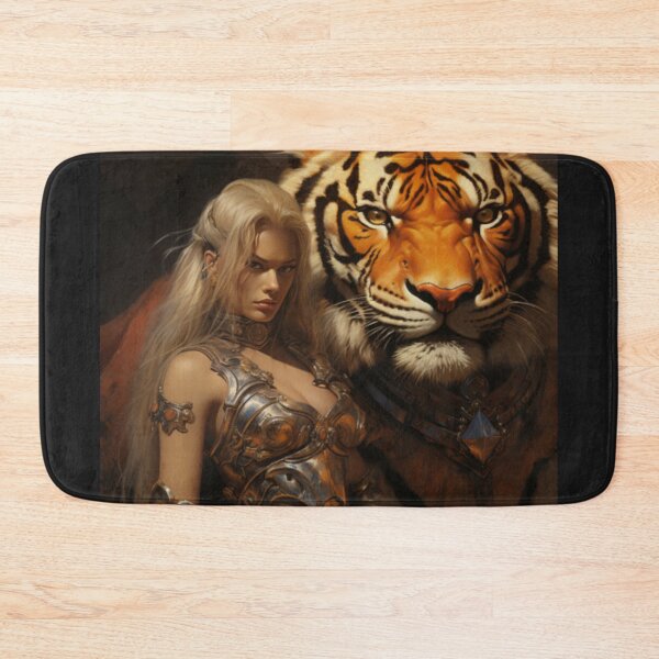 Item preview, Mythical Female Warrior and Dragon Art - Epic Duo designed and sold by TEEJAMBOREE.